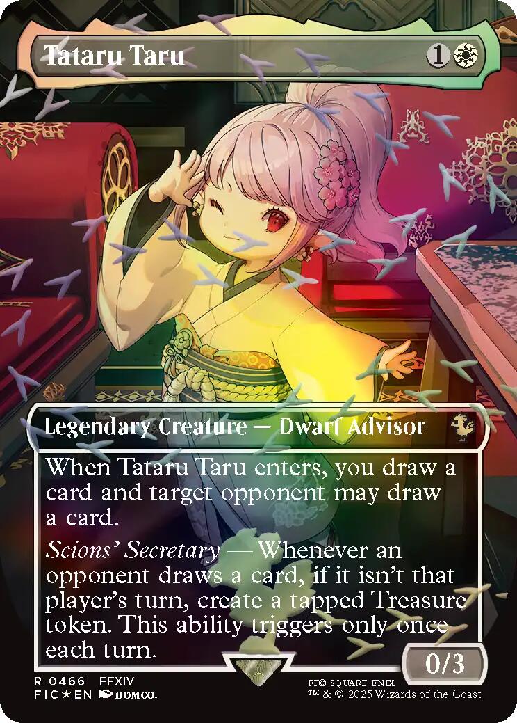 Tataru Taru (Borderless) (Chocobo Track Foil) [FINAL FANTASY Commander] | Clutch Gaming