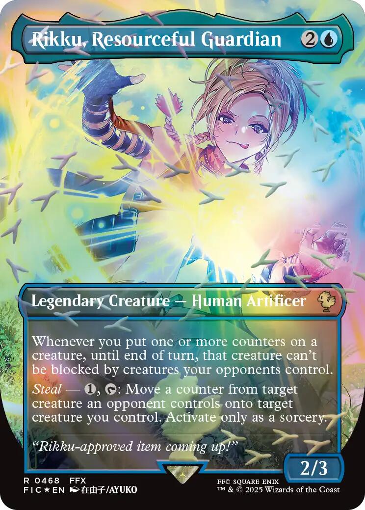 Rikku, Resourceful Guardian (Borderless) (Chocobo Track Foil) [FINAL FANTASY Commander] | Clutch Gaming