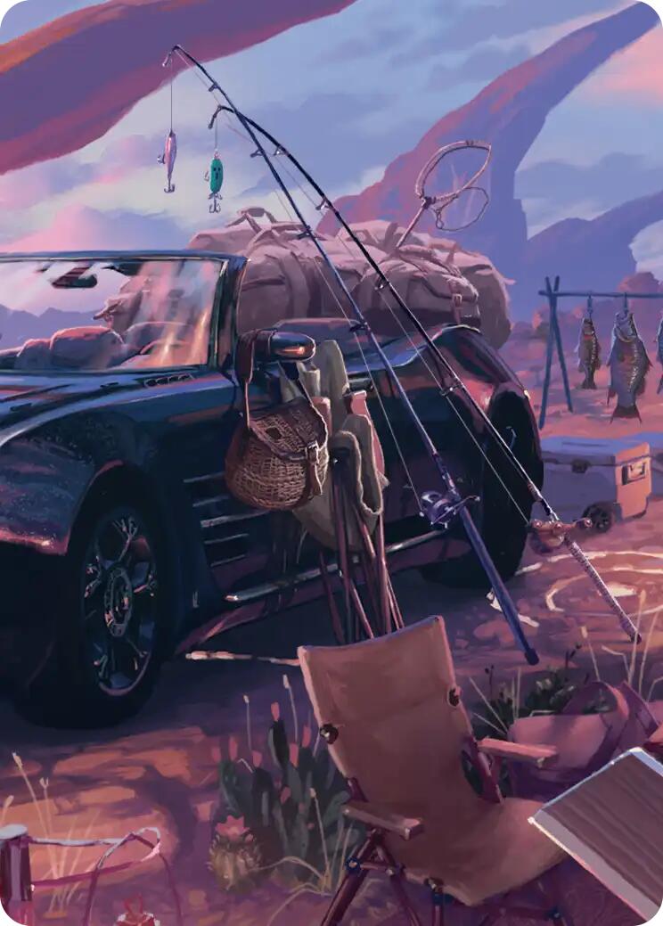 Fishing Gear Scene Art Card [FINAL FANTASY Art Series] | Clutch Gaming