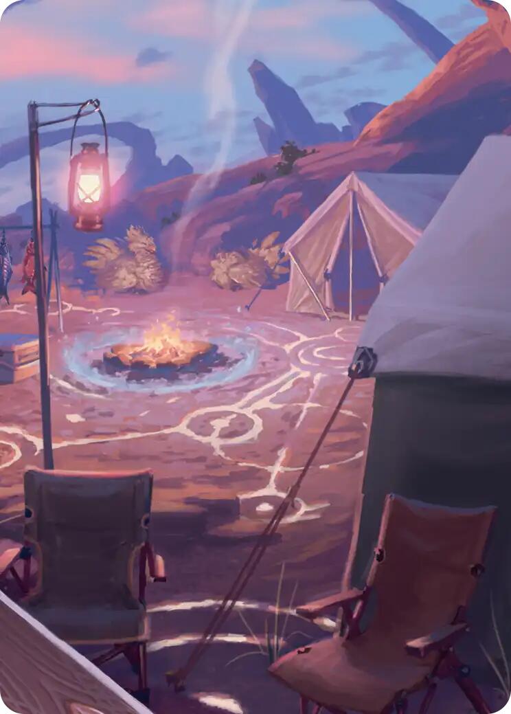 Chocobo Camp Scene Art Card [FINAL FANTASY Art Series] | Clutch Gaming