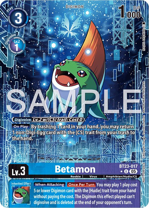 Betamon [BT23-017] (Alternate Art) [Hackers' Slumber] | Clutch Gaming