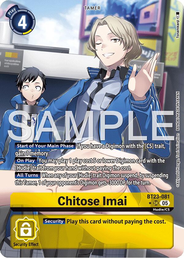 Chitose Imai [BT23-081] (Alternate Art) [Hackers' Slumber] | Clutch Gaming