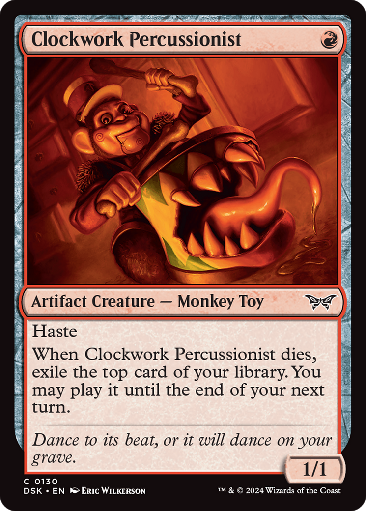 Clockwork Percussionist (0130) [Duskmourn: House of Horror] | Clutch Gaming