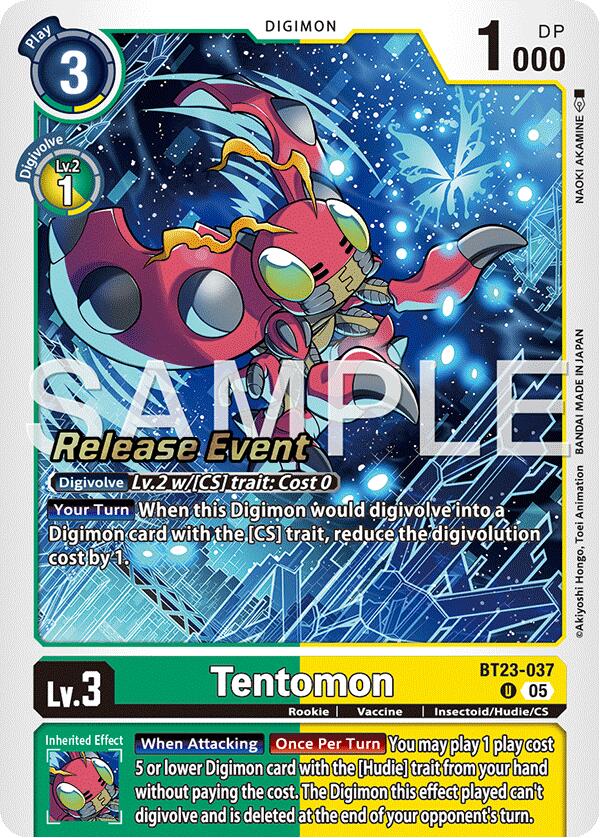 Tentomon [BT23-037] [Hackers' Slumber Release Event Cards] | Clutch Gaming