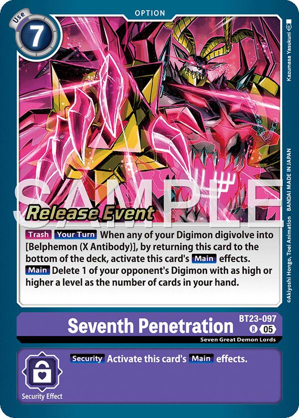 Seventh Penetration [BT23-097] [Hackers' Slumber Release Event Cards] | Clutch Gaming