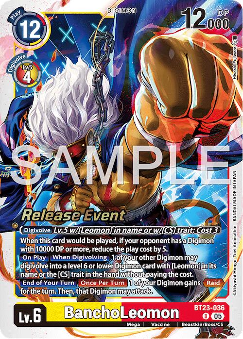 BanchoLeomon [BT23-036] [Hackers' Slumber Release Event Cards] | Clutch Gaming