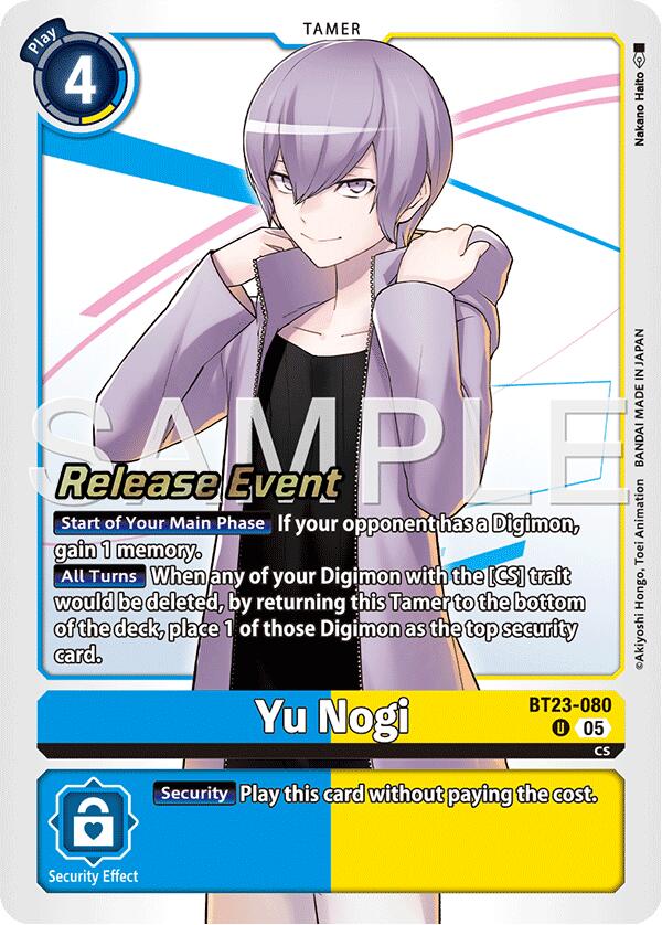 Yu Nogi [BT23-080] [Hackers' Slumber Release Event Cards] | Clutch Gaming