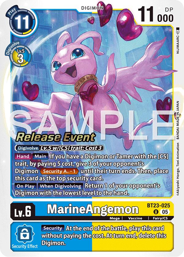 Marine Angemon [BT23-025] [Hackers' Slumber Release Event Cards] | Clutch Gaming