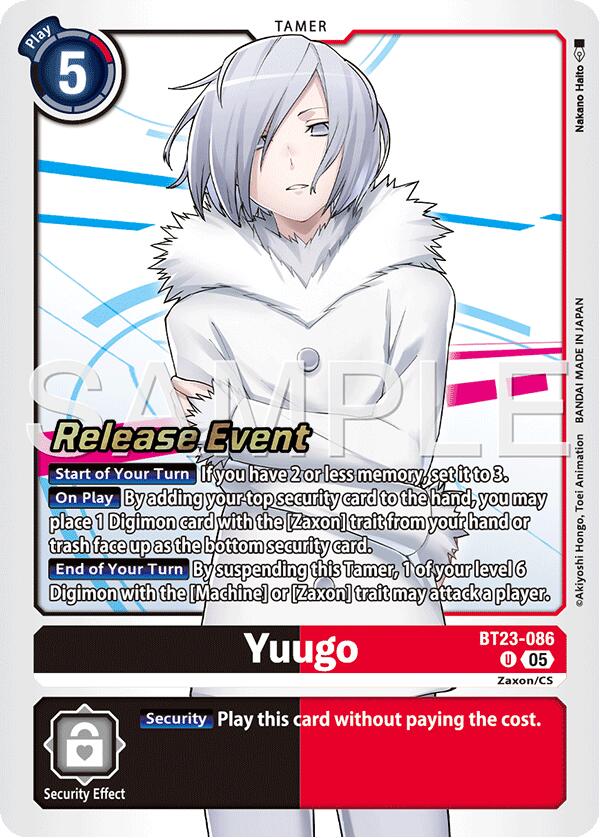 Yuugo [BT23-086] [Hackers' Slumber Release Event Cards] | Clutch Gaming