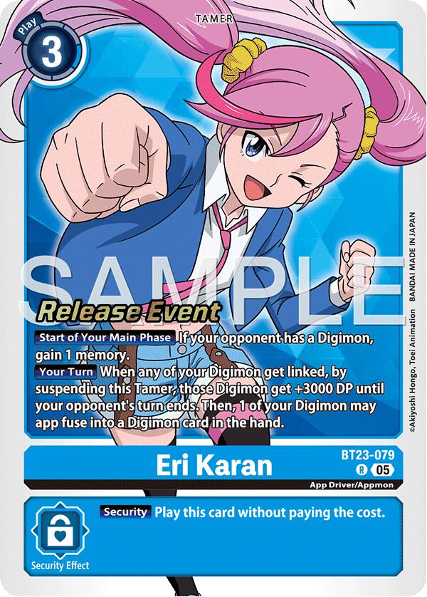 Eri Karan [BT23-079] [Hackers' Slumber Release Event Cards] | Clutch Gaming