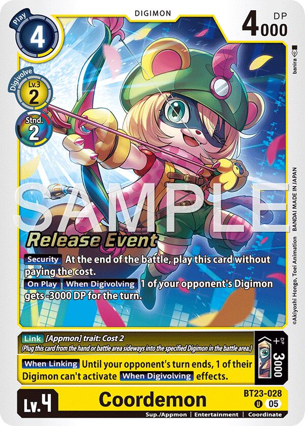 Coordemon [BT23-028] [Hackers' Slumber Release Event Cards] | Clutch Gaming