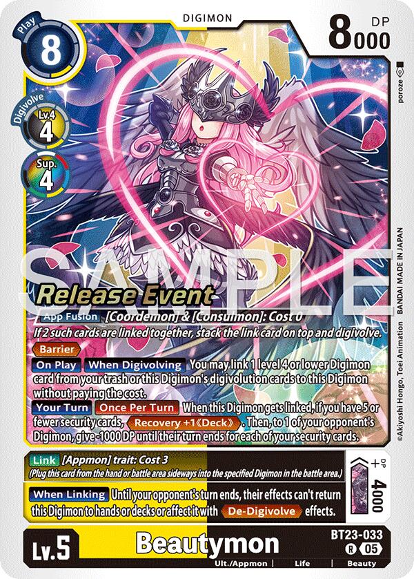 Beautymon [BT23-033] [Hackers' Slumber Release Event Cards] | Clutch Gaming