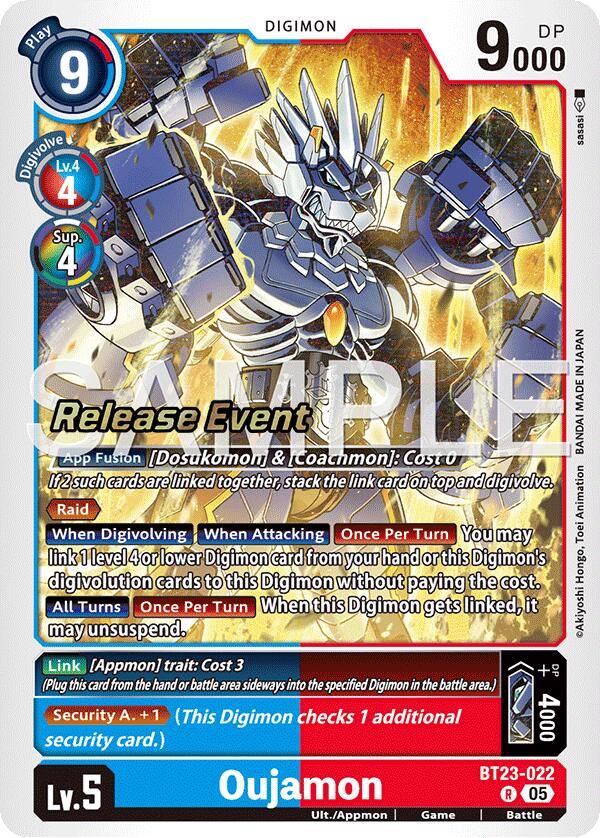 Oujamon [BT23-022] [Hackers' Slumber Release Event Cards] | Clutch Gaming