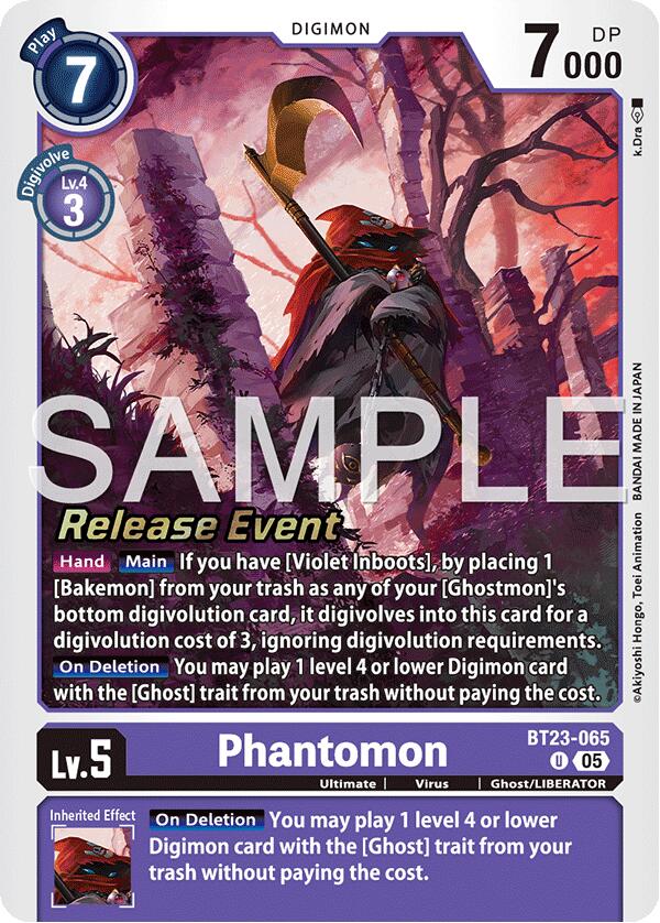 Phantomon [BT23-065] [Hackers' Slumber Release Event Cards] | Clutch Gaming