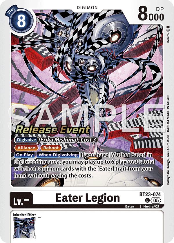 Eater Legion [BT23-074] [Hackers' Slumber Release Event Cards] | Clutch Gaming