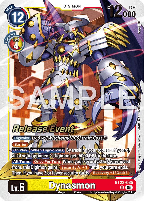 Dynasmon [BT23-035] [Hackers' Slumber Release Event Cards] | Clutch Gaming