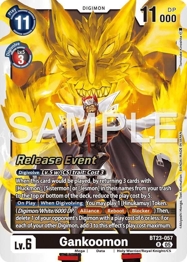 Gankoomon [BT23-057] [Hackers' Slumber Release Event Cards] | Clutch Gaming