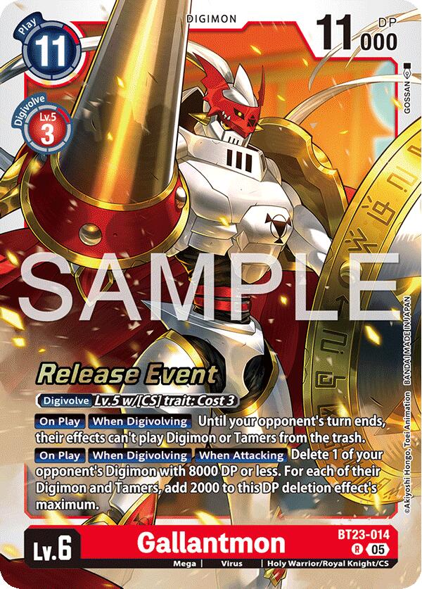 Gallantmon [BT23-014] [Hackers' Slumber Release Event Cards] | Clutch Gaming