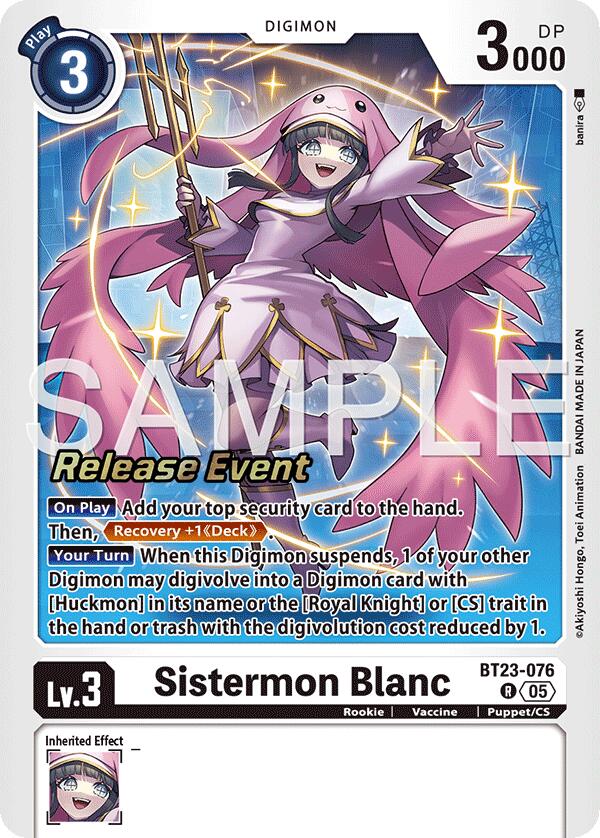 Sistermon Blanc [BT23-076] [Hackers' Slumber Release Event Cards] | Clutch Gaming