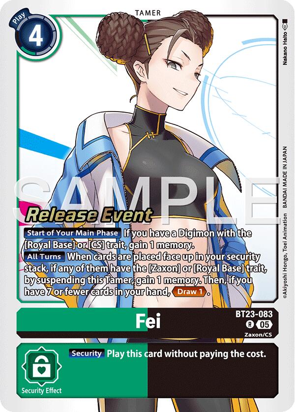 Fei [BT23-083] [Hackers' Slumber Release Event Cards] | Clutch Gaming