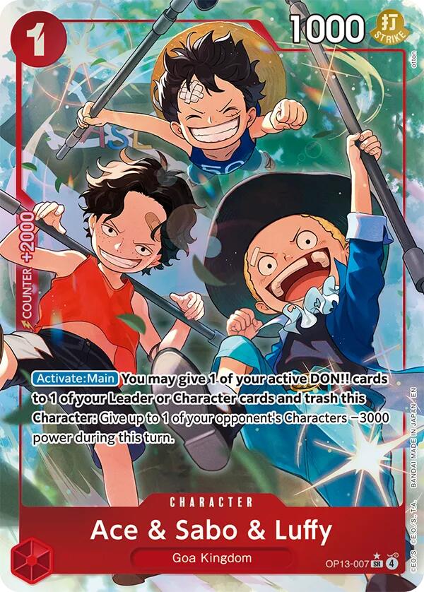Ace & Sabo & Luffy (Alternate Art) [Carrying On His Will] | Clutch Gaming