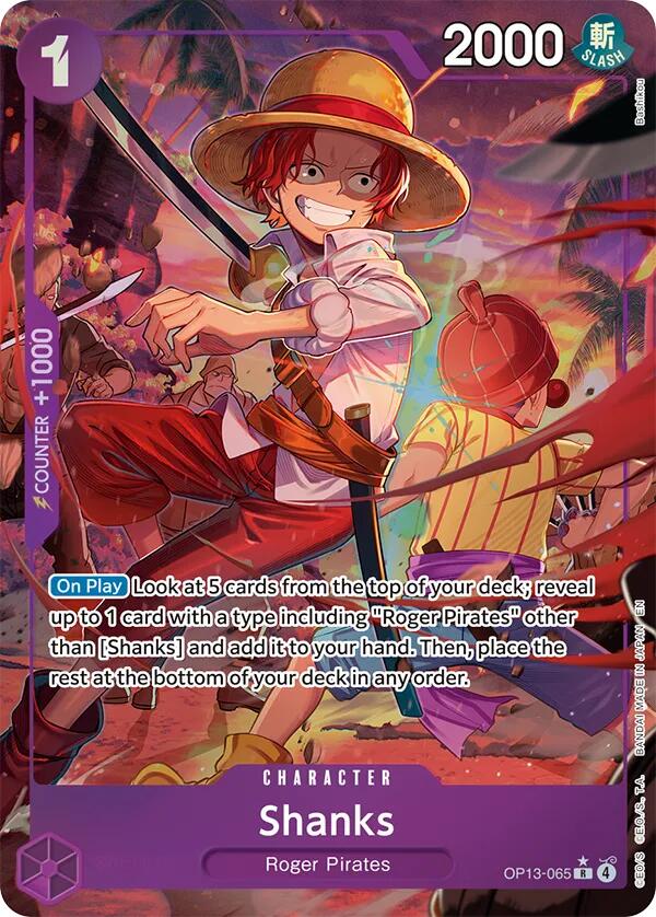 Shanks (Alternate Art) [Carrying On His Will] | Clutch Gaming