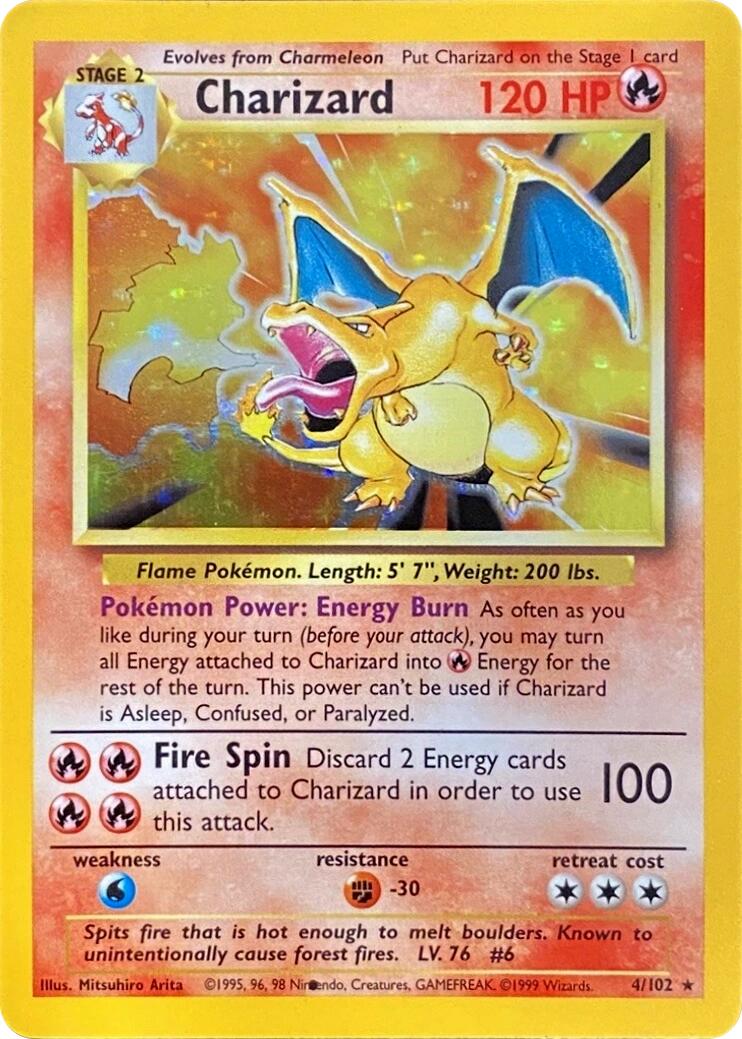Charizard (004/102) (Black Dot Error) [Base Set 2] | Clutch Gaming