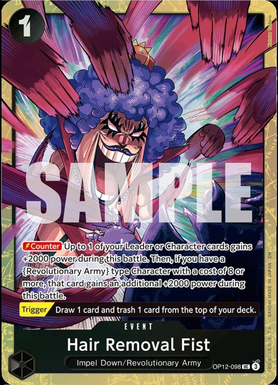 Hair Removal Fist [One Piece Promotion Cards] | Clutch Gaming