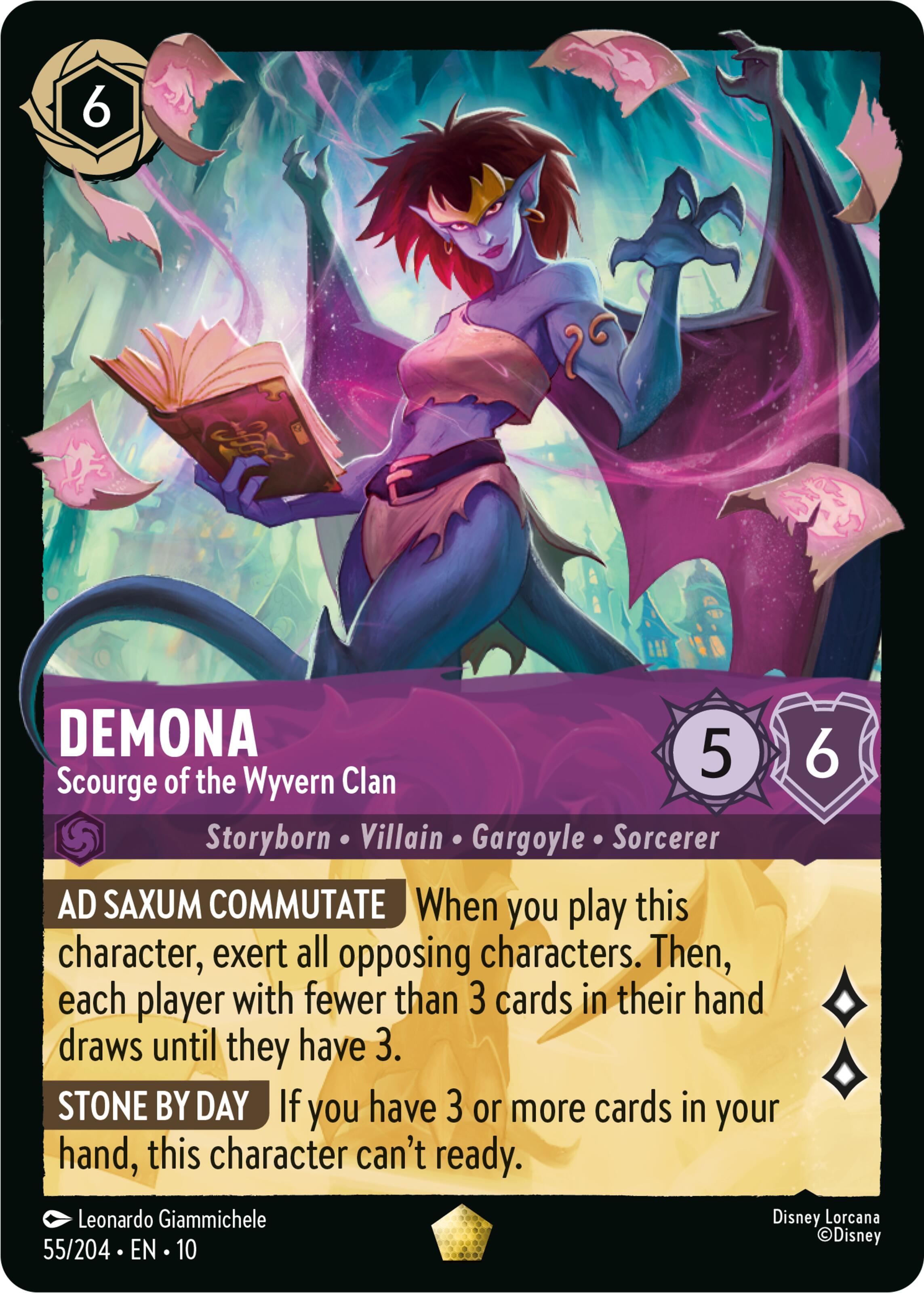 Demona - Scourge of the Wyvern Clan (55/204) [Whispers in the Well] | Clutch Gaming