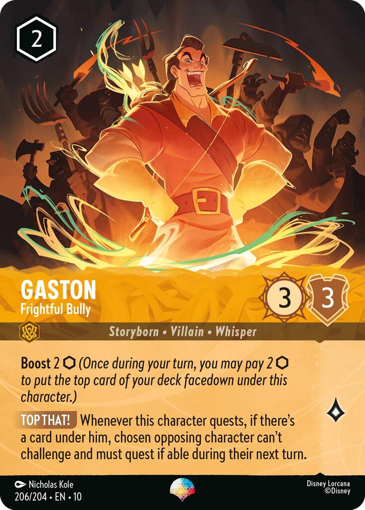 Gaston - Frightful Bully (Epic) (206/204) [Whispers in the Well] | Clutch Gaming