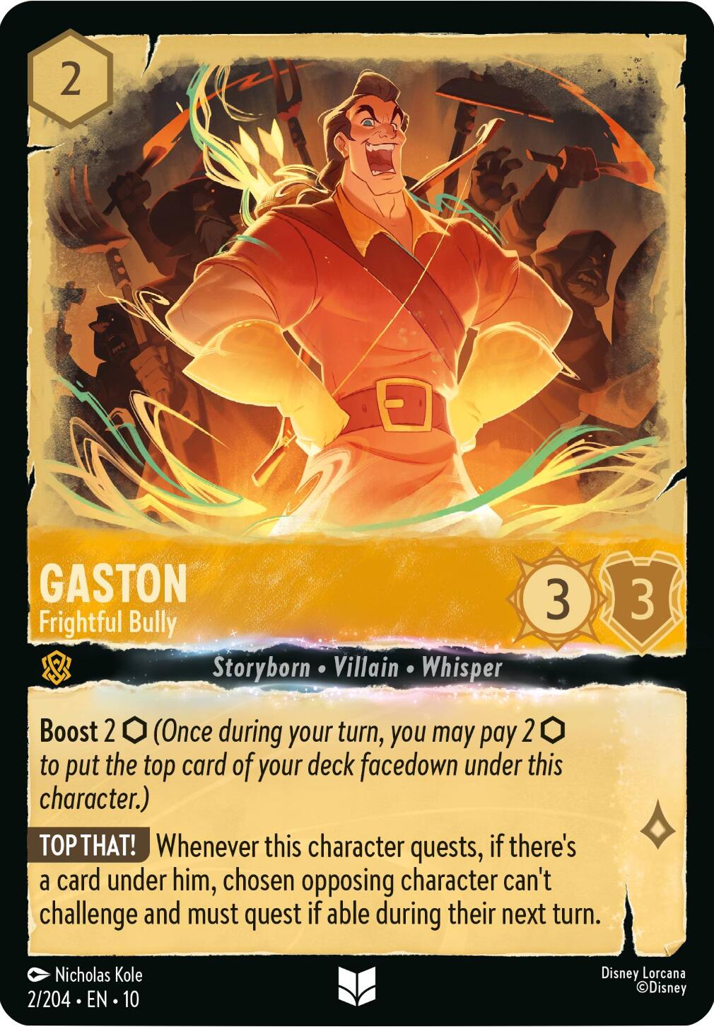 Gaston - Frightful Bully (2/204) [Whispers in the Well] | Clutch Gaming