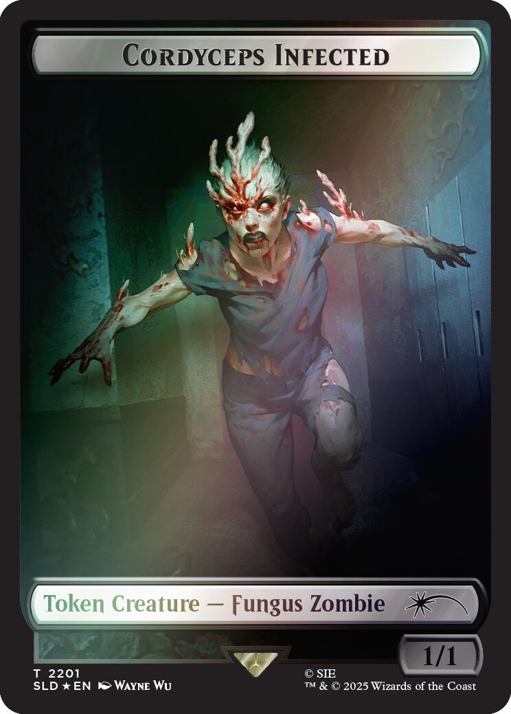 Cordyceps Infected Token (2201) (Rainbow Foil) [Secret Lair Drop Series] | Clutch Gaming