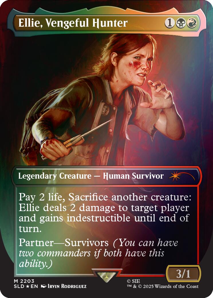 Ellie, Vengeful Hunter (Rainbow Foil) [Secret Lair Drop Series] | Clutch Gaming