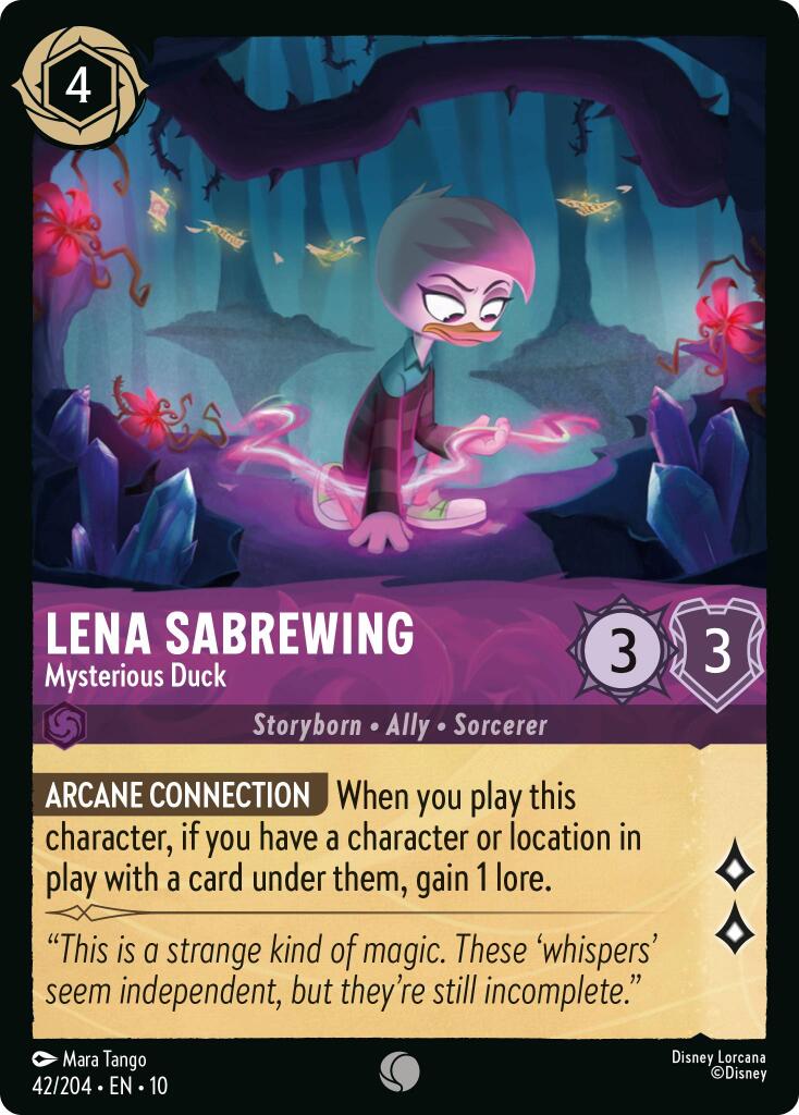 Lena Sabrewing - Mysterious Duck (42/204) [Whispers in the Well] | Clutch Gaming