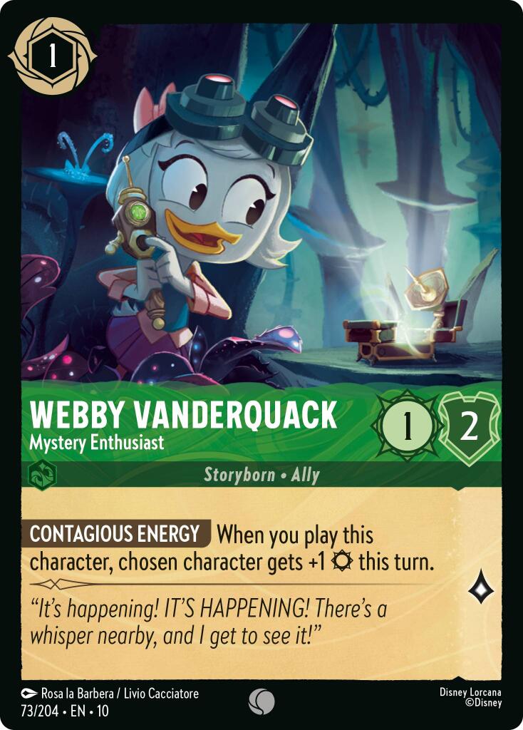 Webby Vanderquack - Mystery Enthusiast (73/204) [Whispers in the Well] | Clutch Gaming