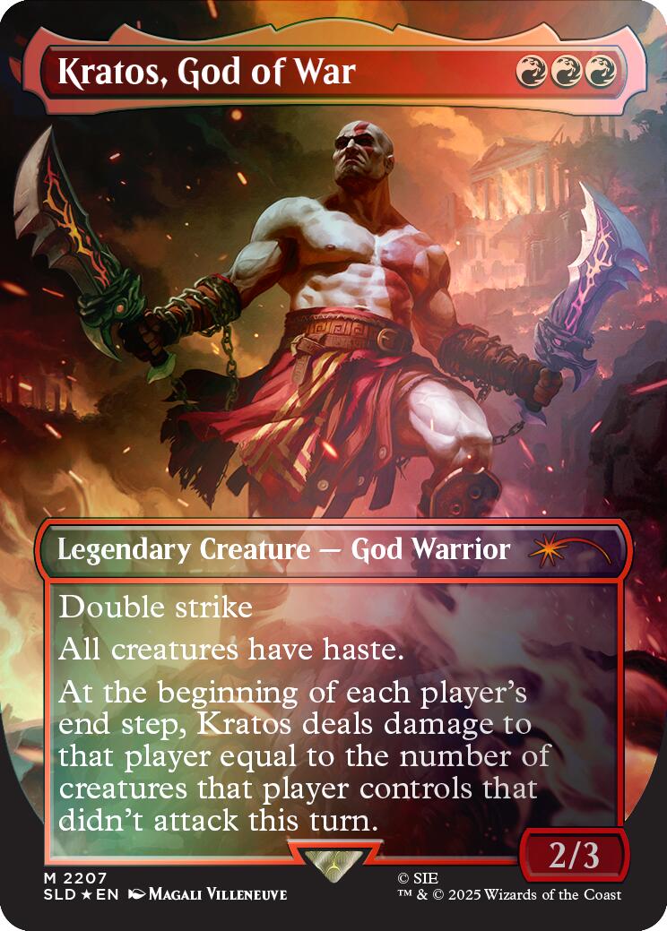 Kratos, God of War (Rainbow Foil) [Secret Lair Drop Series] | Clutch Gaming
