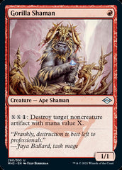 Gorilla Shaman (Foil Etched) [Modern Horizons 2] | Clutch Gaming