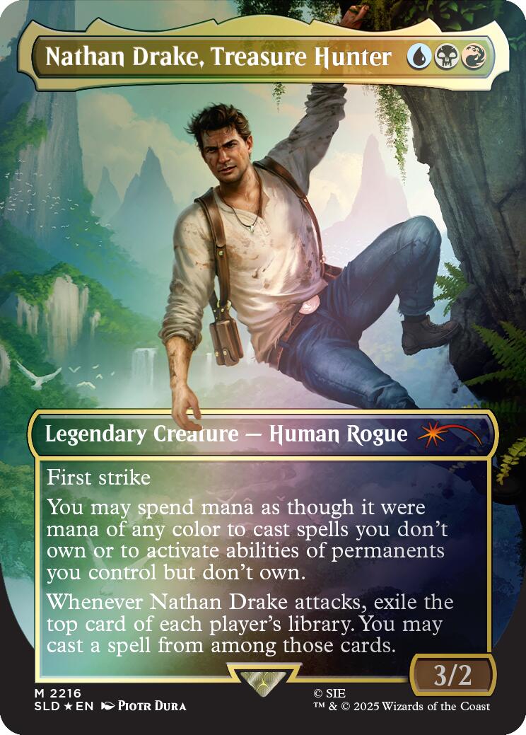 Nathan Drake, Treasure Hunter (Rainbow Foil) [Secret Lair Drop Series] | Clutch Gaming
