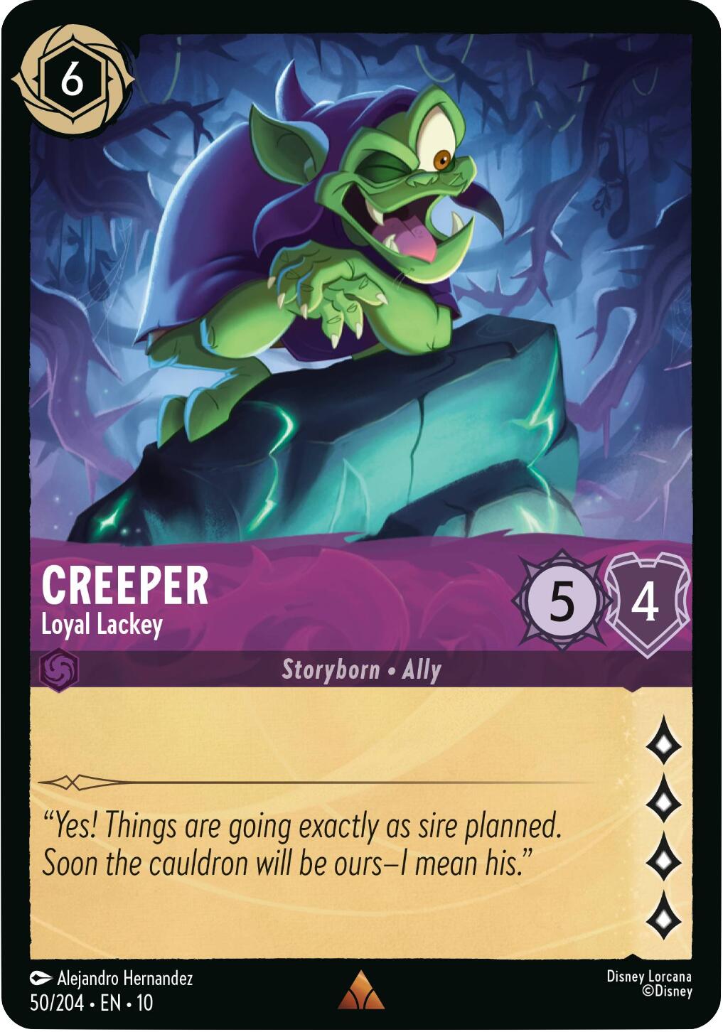 Creeper - Loyal Lackey (50/204) [Whispers in the Well] | Clutch Gaming