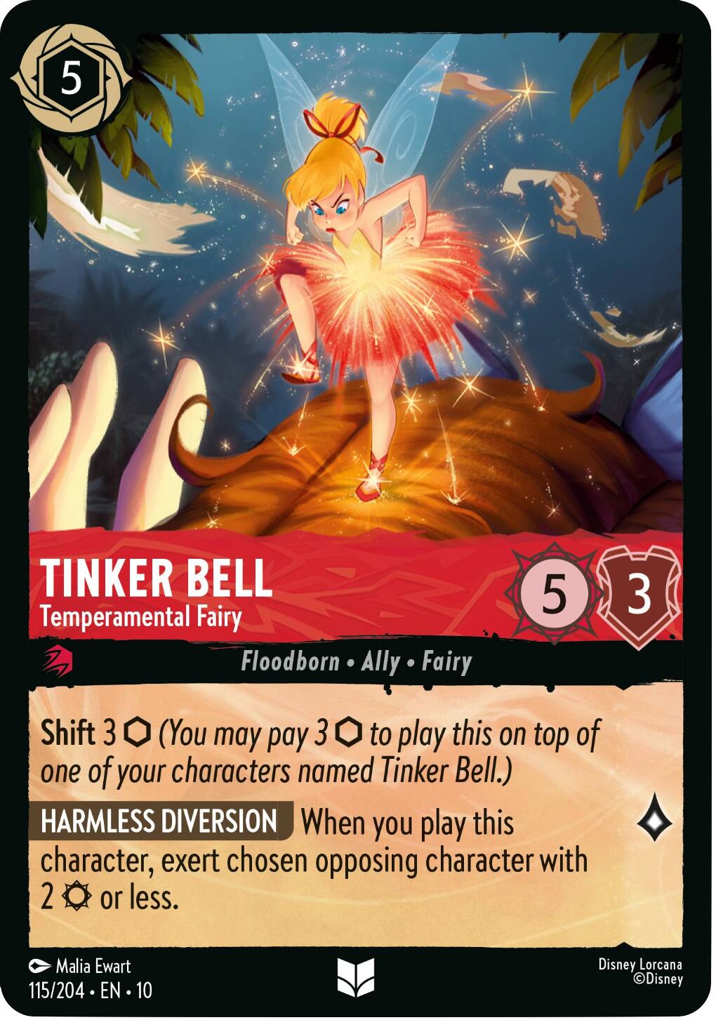 Tinker Bell - Temperamental Fairy (115/204) [Whispers in the Well] | Clutch Gaming