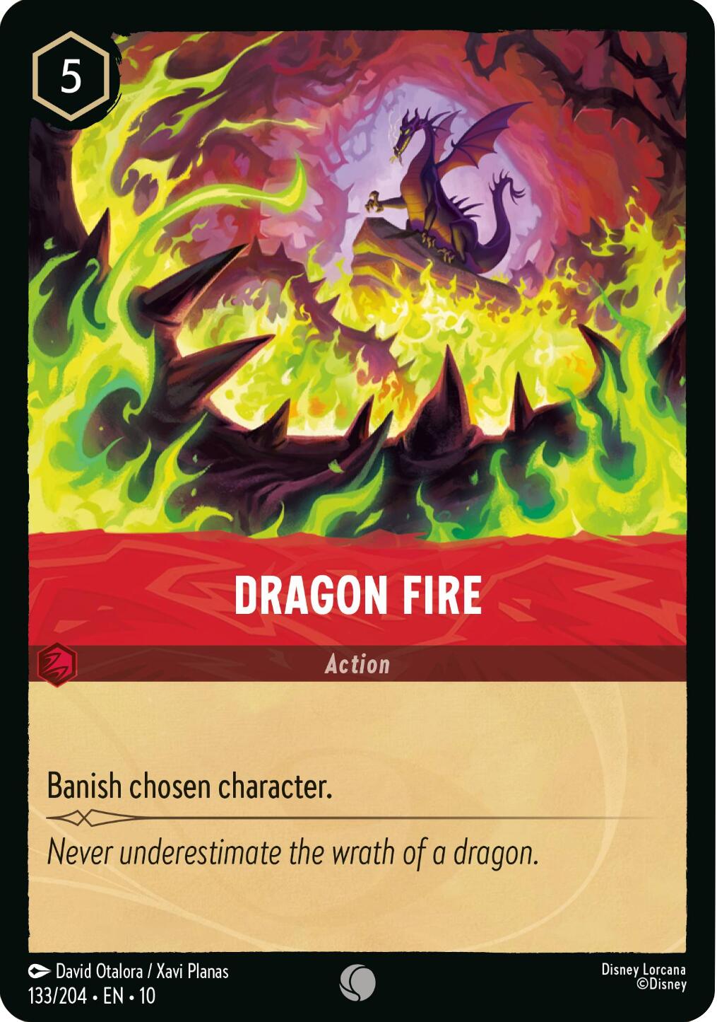 Dragon Fire (133/204) [Whispers in the Well] | Clutch Gaming