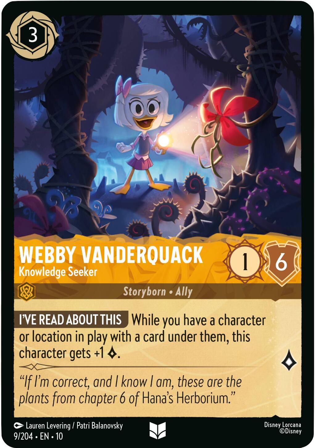 Webby Vanderquack - Knowledge Seeker (9/204) [Whispers in the Well] | Clutch Gaming