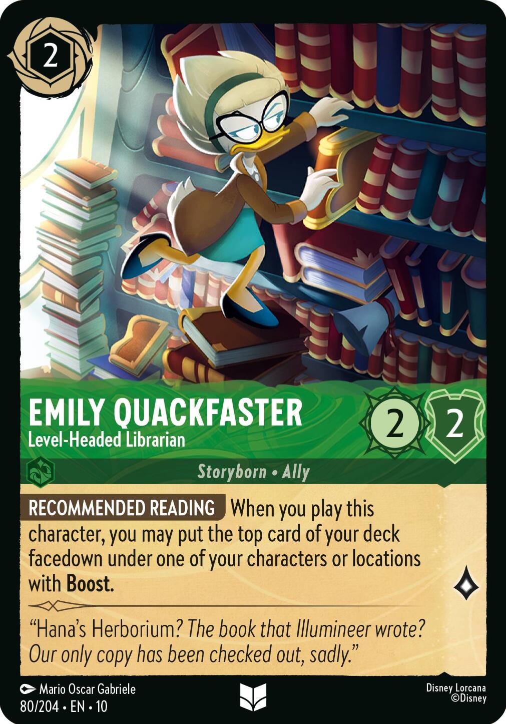 Emily Quackfaster - Level-Headed Librarian (80/204) [Whispers in the Well] | Clutch Gaming