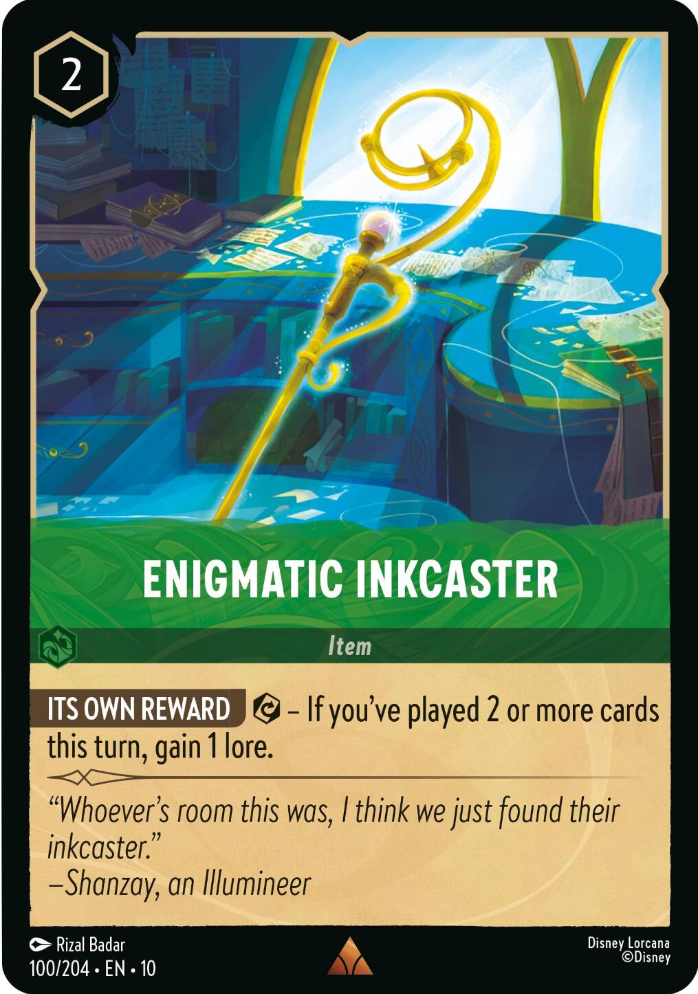 Enigmatic Inkcaster (100/204) [Whispers in the Well] | Clutch Gaming
