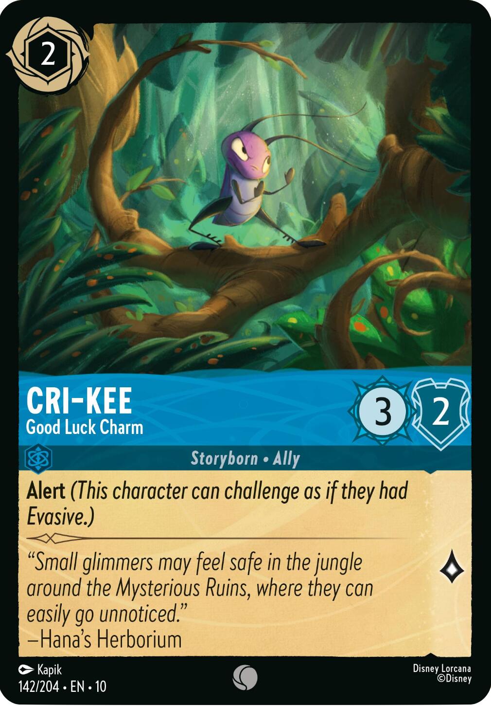 Cri-Kee - Good Luck Charm (142/204) [Whispers in the Well] | Clutch Gaming