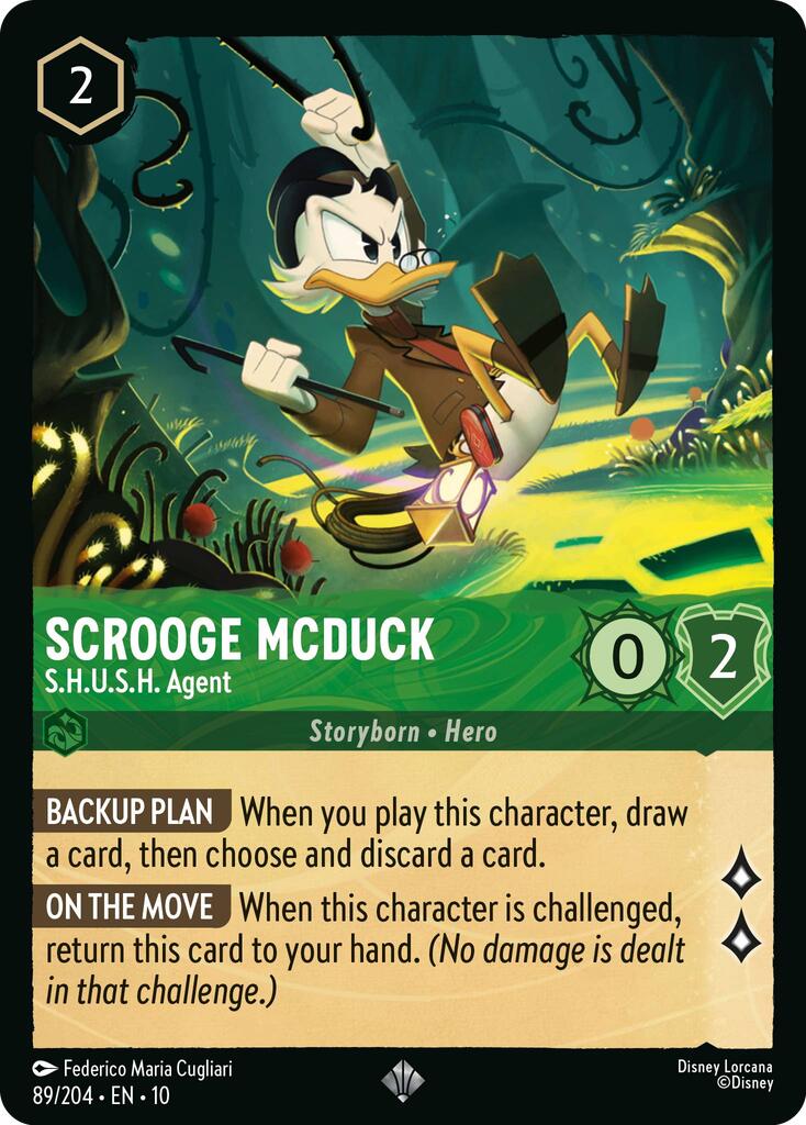 Scrooge McDuck - S.H.U.S.H. Agent (89/204) [Whispers in the Well] | Clutch Gaming