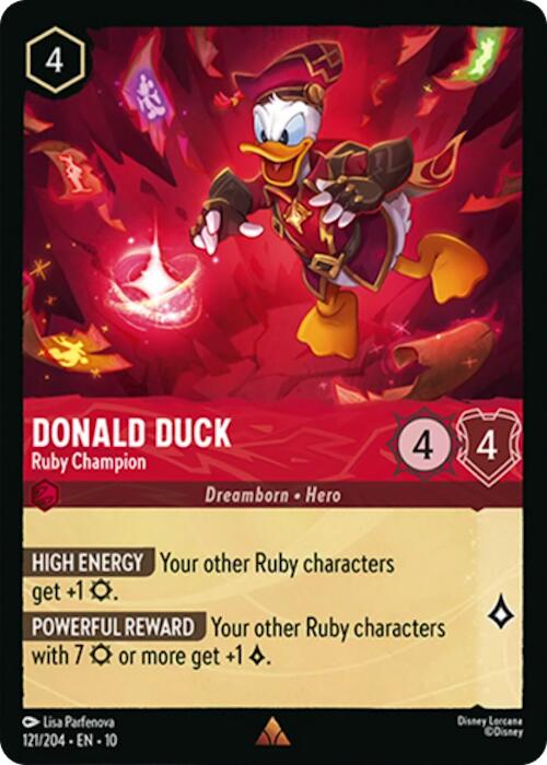 Donald Duck - Ruby Champion (121/204) [Whispers in the Well] | Clutch Gaming