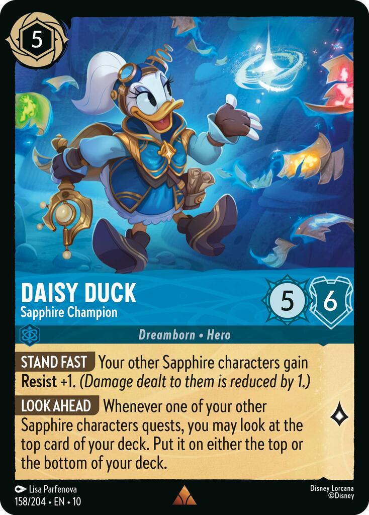 Daisy Duck - Sapphire Champion (158/204) [Whispers in the Well] | Clutch Gaming