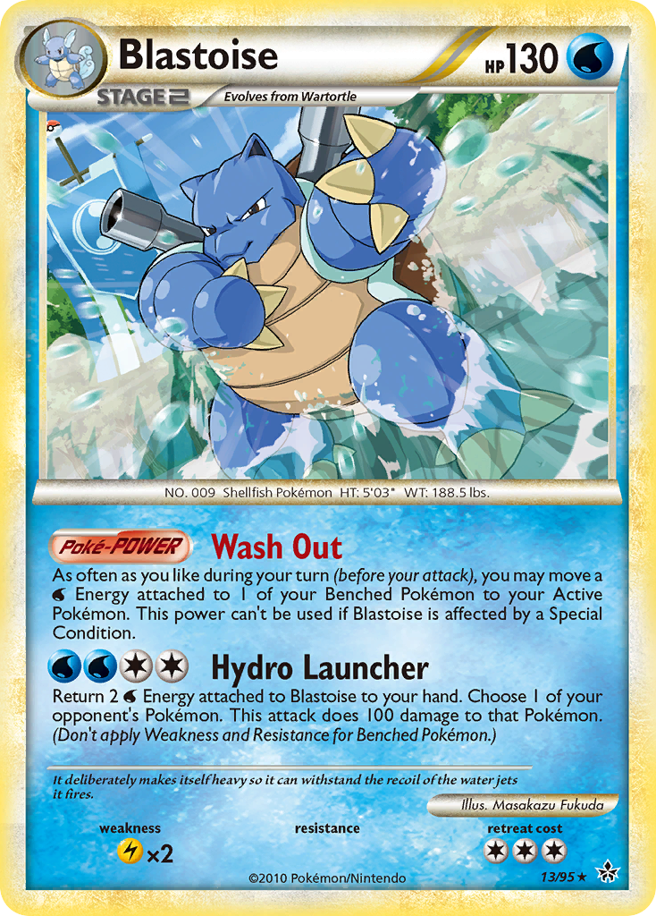 Blastoise (13/95) [HeartGold & SoulSilver: Unleashed] | Clutch Gaming