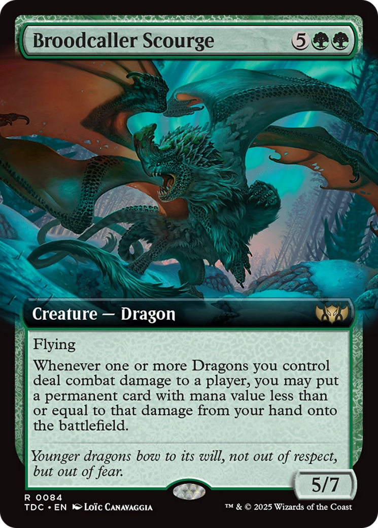 Broodcaller Scourge (Extended Art) [Tarkir: Dragonstorm Commander] | Clutch Gaming